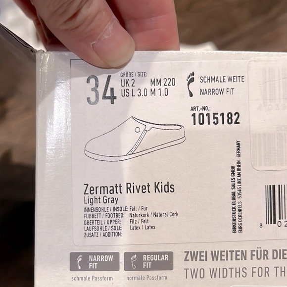 Birkenstock Kids Zermatt Rivet Shearling slippers - Picture 9 of 9